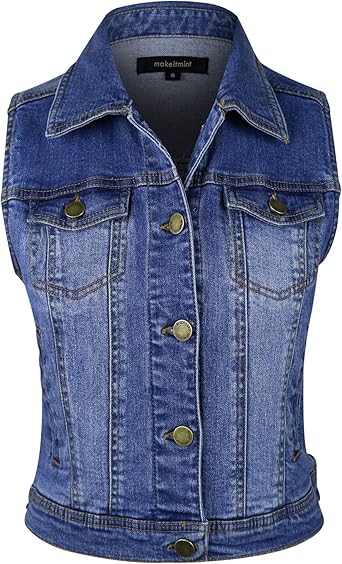 3xl denim vest