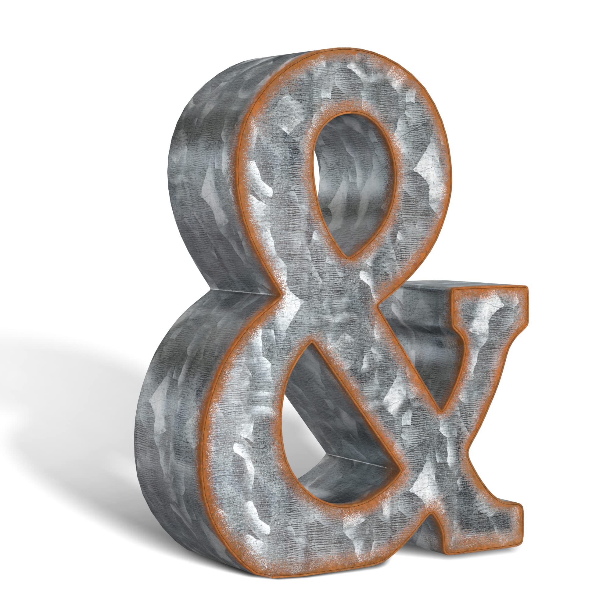 Photo 1 of CraftyCrocodile 7" Galvanized Metal Letters for Wall Decor - 3D Letter & for Hanging & Free Standing - Decorative Rustic Alphabet Letters for the Living Room, Bedroom, Kitchen