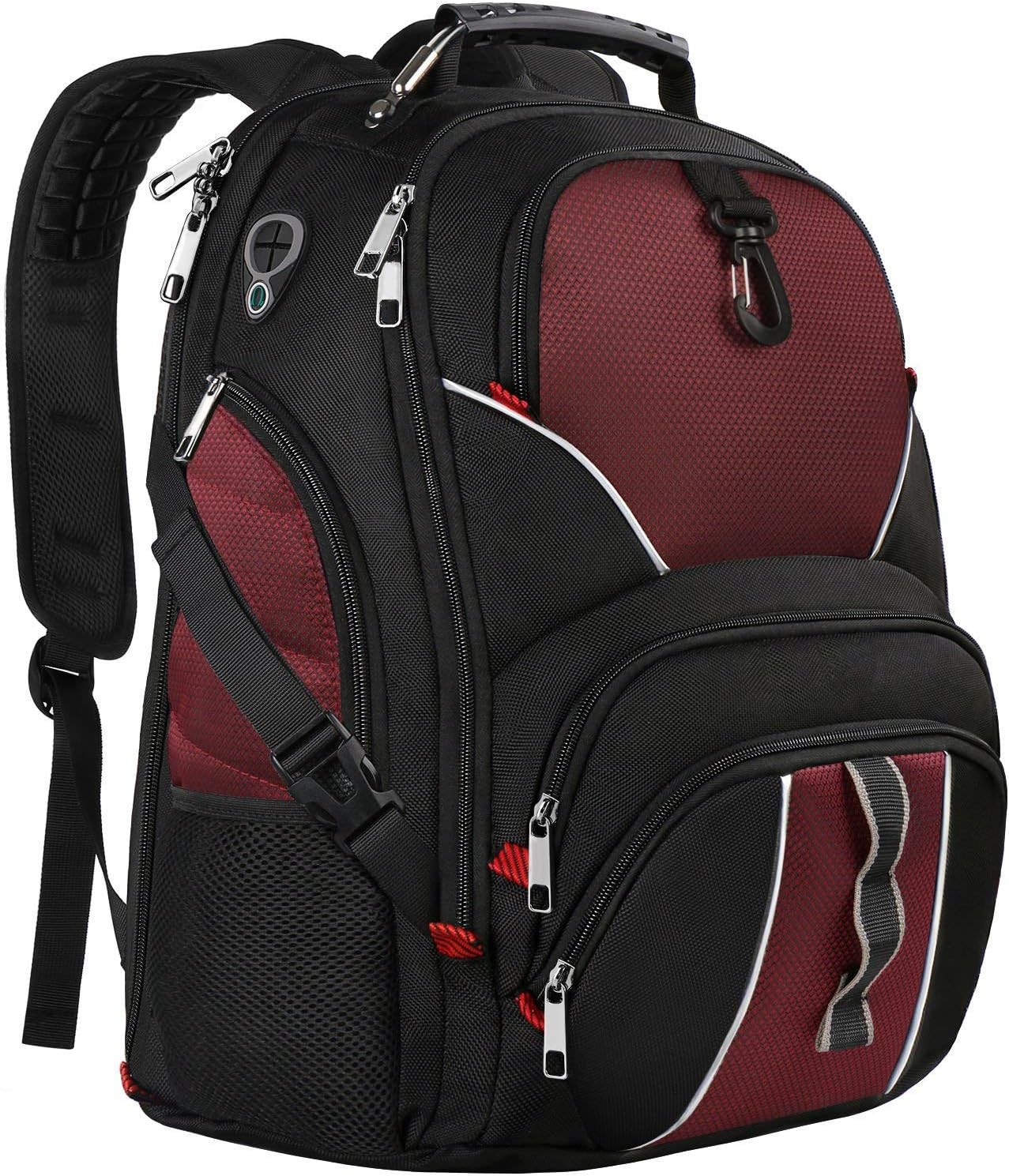 17 Inch Laptop Backpack, Large Travel Bag with USB Charging Port for Men Women, TSA Friendly