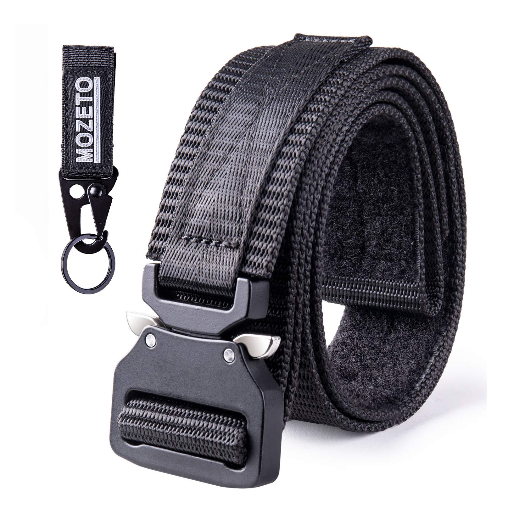 MOZETO Tactical Belt Velco, 1.5" Military Nylon  Belts for Men Concealed Carry with Heavy