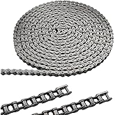 AOKLIT #41 Roller Chain for Gate Openers 20 Feet Carbon Steel Chains, for Extension Sliding Automatic Gate Opener Garage Door Bike Go Kart Chain