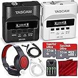 Tascam DR-10L & DR10LW Digital Audio Recorder W/Lavalier Mics and 2x 32 GB, 2x Headphones Bride and Groom Deluxe Bundle