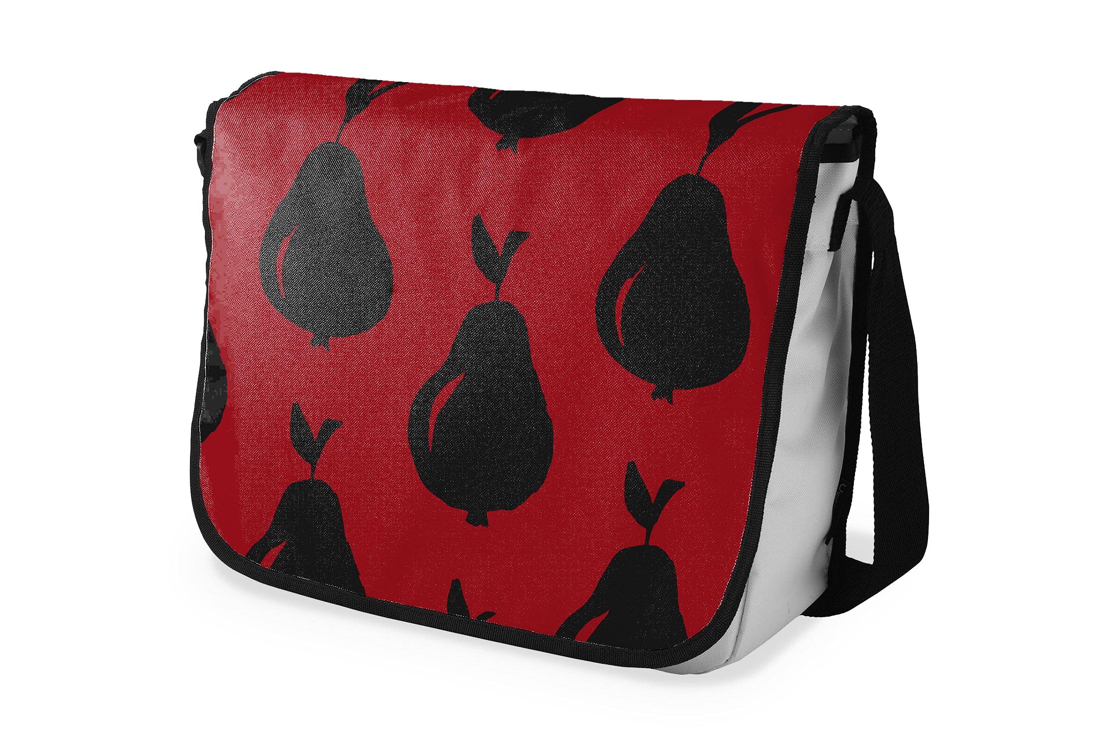 Bonamaison Digitally Printed Messenger School Bag with Black Strap for Students, Cross Body Bag, Courier Bag, Shoulder Bag for School, Back to School, Size: 29x36 Cm