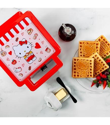 Amazon.com: Uncanny Brands Hello Kitty My Melody Mini Waffle Maker