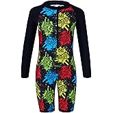 Curi Seakers Boys UPF 50+ One-Piece Rash Guard Swimsuit Artist Print Zip-Front Sunsuit