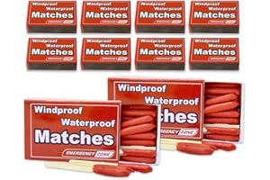 Emergency Zone Matches Waterproof & Wind/Waterproof Matches. Stormproof. Bulk Options. Available in 3, 5, 10, 50, and 100 Packs (Stormproof, 10 Pack)