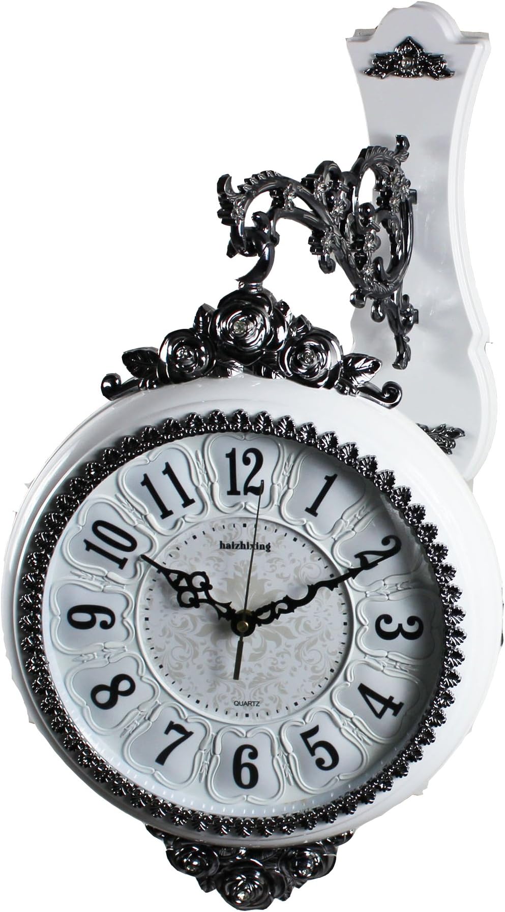 double sided wall clock modern European watches mute large wall clock creative fashion living room (1)