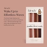 Kitsch Satin Heatless Curling Rod Jumbo Flexi Rods Rosewood 4pk view 2