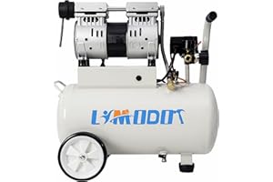 Limodot Air Compressor, Ultra Quiet Air Compressor, Only 68dB, 6 Gallon Durable Steel Air Tank, Fill In 80s, Fast 25s Recovery, Oil-Free, Ideal For Shop, Garage, Car, Pneumatic Tools