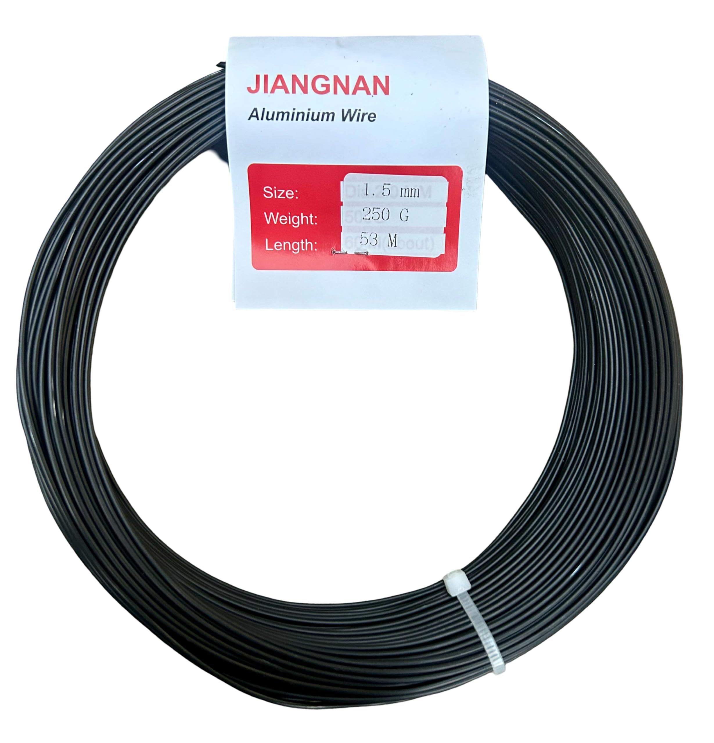 Bonsai2u Bonsai Tree Anodized Aluminium 1.5mm Professional Bonsai Training Wire 250g Large Roll (53 Metres) - Choose Your Size - (1.5mm, Dark Brown/Black)