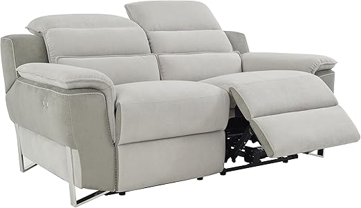 Meubletmoi Canape 2 Places Relax Motorise En Nubuck Avec Repose