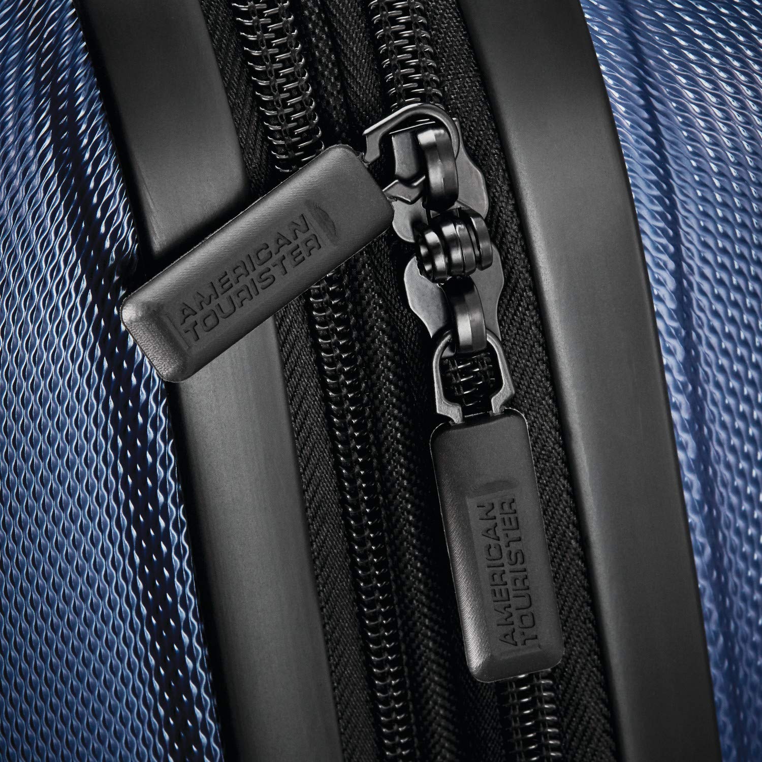 American Tourister Moonlight Hardside Expandable Luggage with Spinner Wheels, Navy, 3-Piece Set (21/24/28)