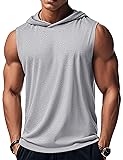 MAGCOMSEN Men Tank Tops Sleeveless Hoodies Summer