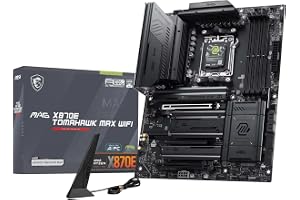 MSI MAG X870E Tomahawk MAX WiFi V1 Motherboard, ATX - Supports AMD Ryzen 9000/8000 / 7000 Processors, AM5-80A SPS VRM, DDR5 M