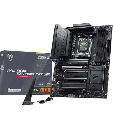 MSI MAG X870E Tomahawk WiFi Motherboard, ATX - Supports AMD Ryzen