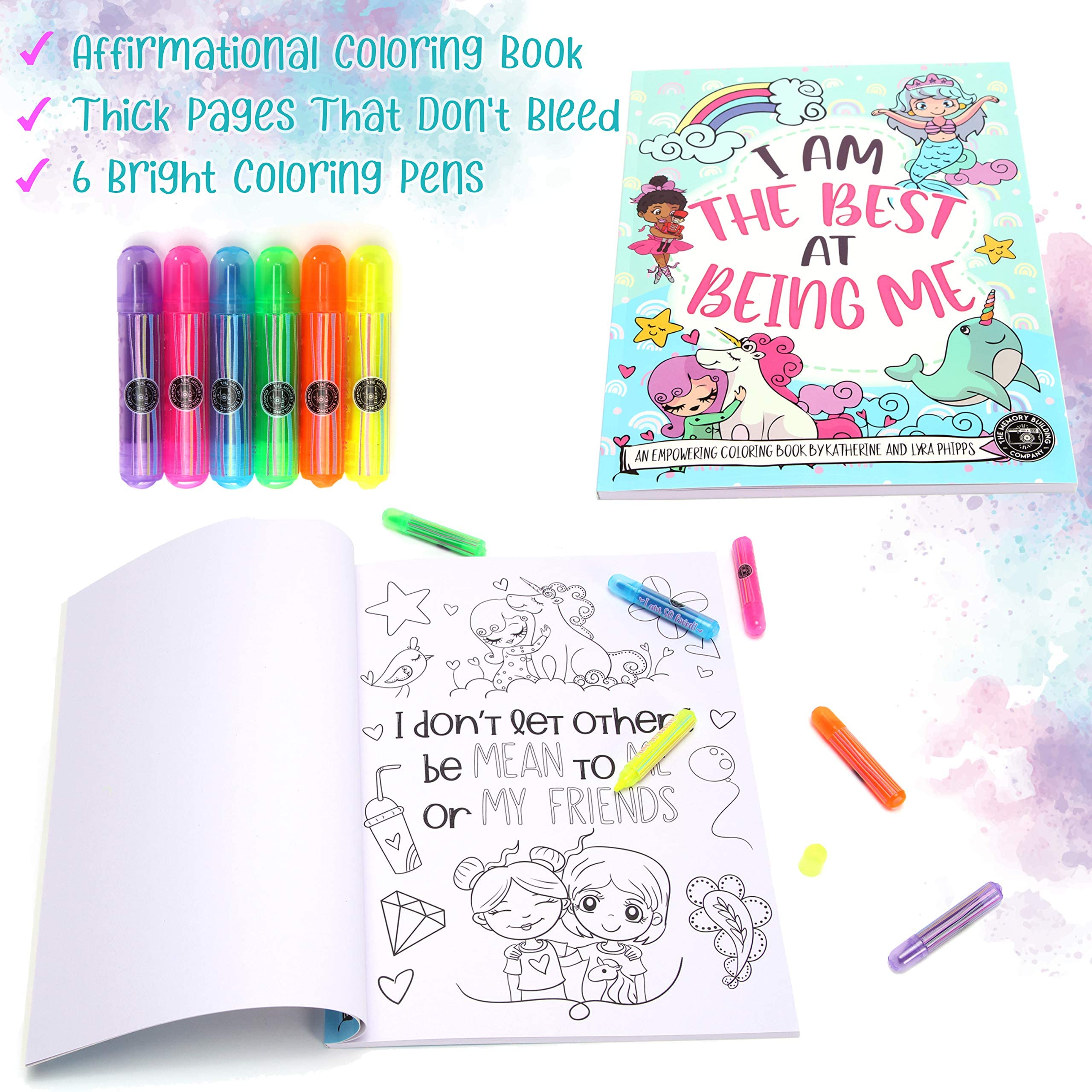 The Memory Building Company Kids Mermaid Surprise Box for Girls & Boys, Includes Plush, Coloring Book + Markers, Jewelry, Crown Headband, Birthday Toys Easter Basket Stuffers Age 6 & Up
