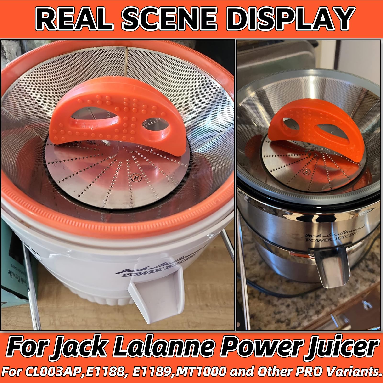 Crescent Tool Compatible for Jack Lalanne Power Juicer Parts for CL003AP E1188 E1189 MT1000 Juicer Replacement Parts Juicer Accessories Power Tool Replacement Parts for Jack Lalanne Juicer Parts