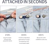LJHOME 6 Pcs Button Extender for Trousers Elastic Waistband Set view 3