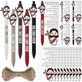 Sayglossy 25 Sets Christian Gifts Bulk Bible Verse Ballpoint Pens Jesus Loves You Gifts Christian Pens with Prayer Cards Religious Church Easter Supplies for Office Coworker Staff Employee Team