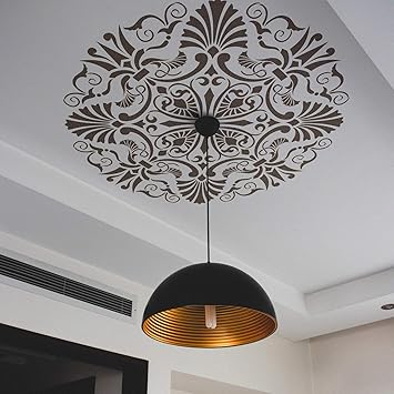 Aqua Mandala Stencil For Painting Large Reusable Mandala