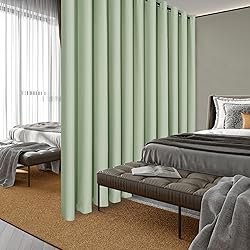 Hiasan Room Divider Blackout Curtains,Extra Wide
