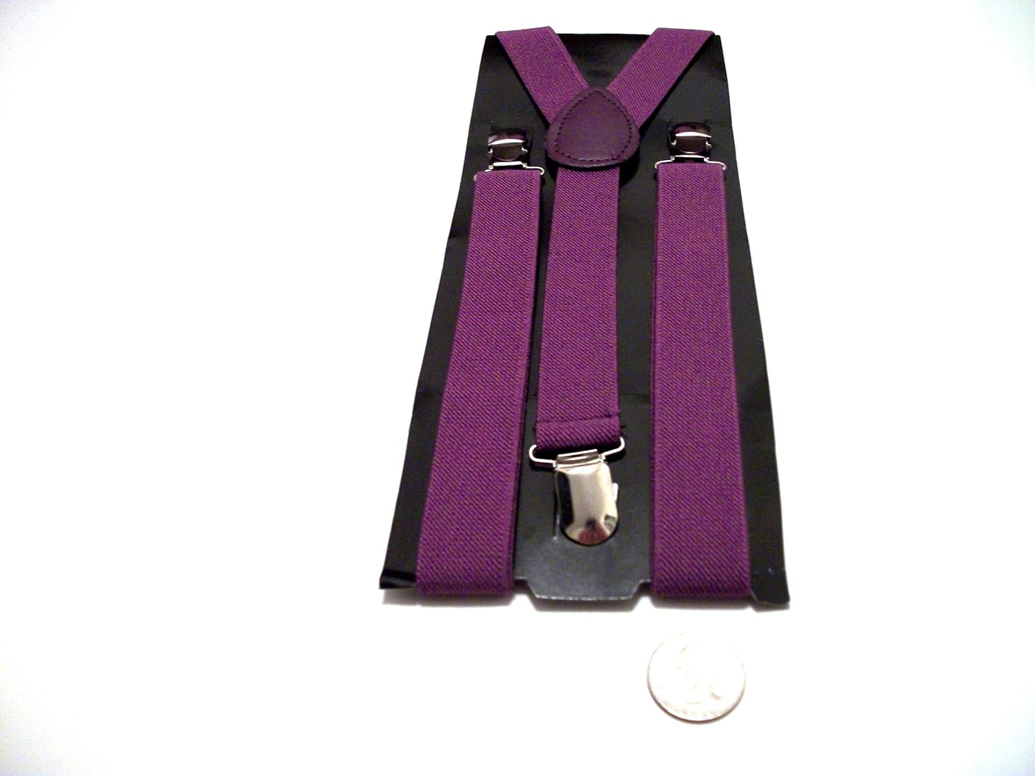 Men's suspenders adjustable 1 inch suspender (Purple) at Amazon Men’s