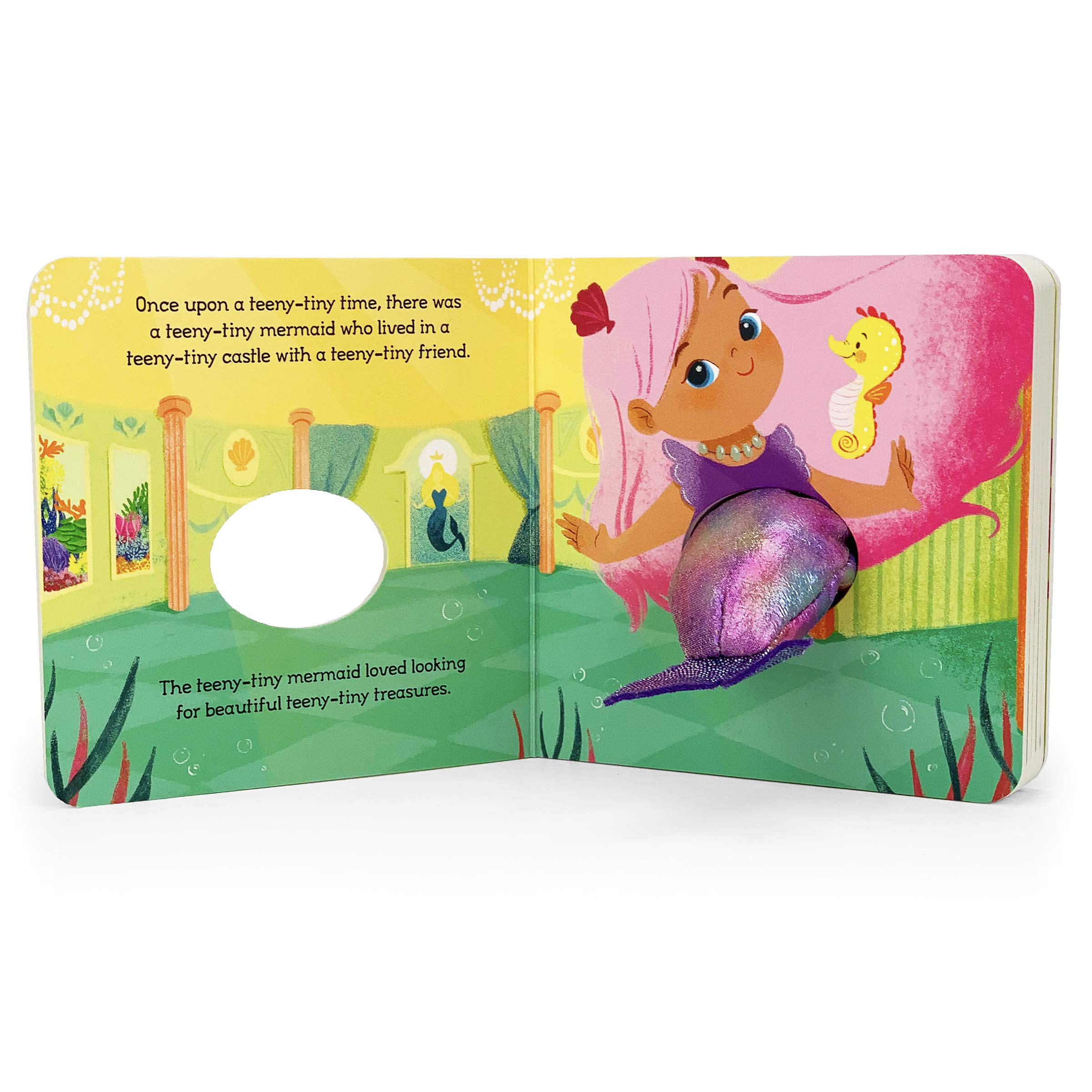 Teeny Tiny Mermaid Finger Puppet Board Book, Mythical & Magical Book for Mermaid Lovers Ages 1-4
