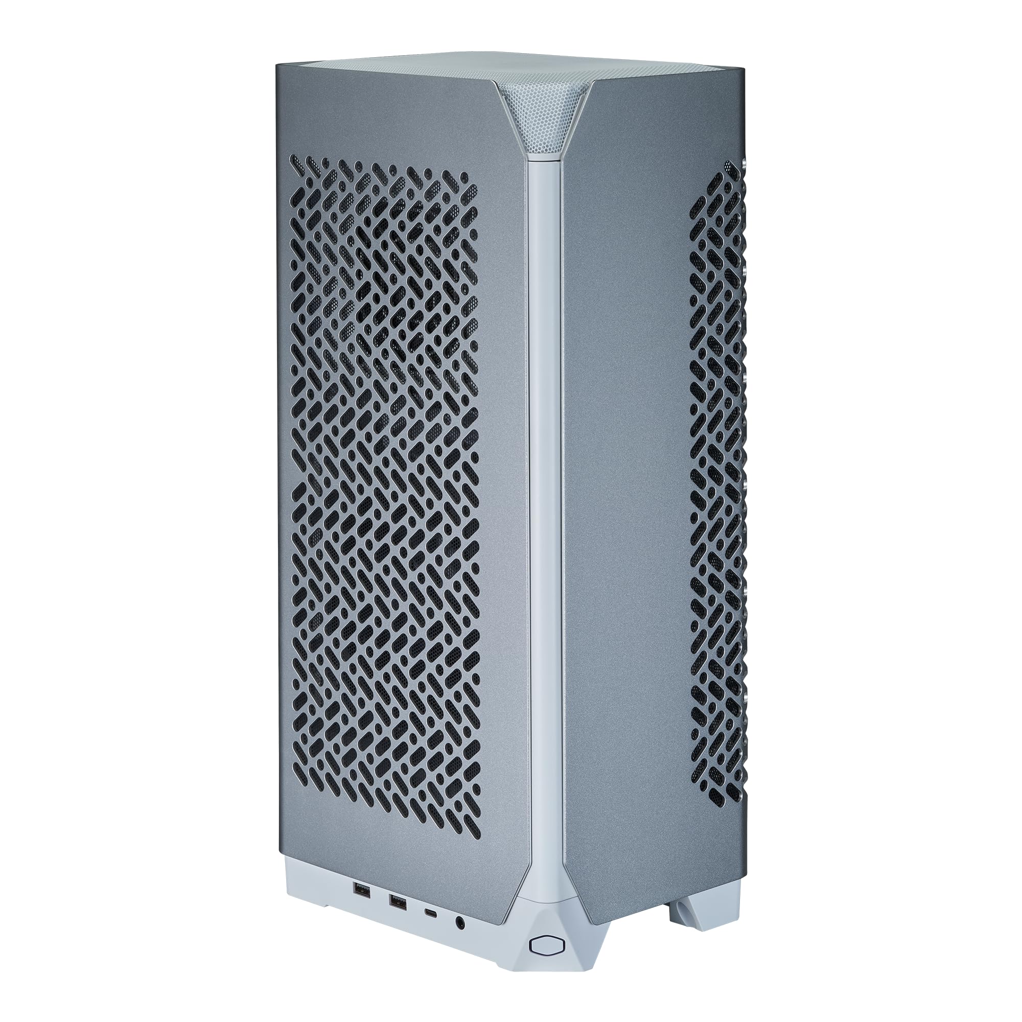 Cooler Master NCORE 100 Air White Mini-ITX Caja tipo torre para PC, aluminio anodizado, GPU con montaje vertical de triple ranura de 356 mm, fuente de alimentación SFX de 130 mm | Enfriador de Aire Hasta 70 mm, Compatible RTX 5080 | RX 9070 XT