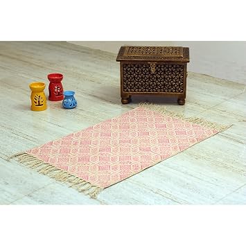 Amazon De Fair Trade Weave 100 Baumwolle Handgewebt Teppich 60 X