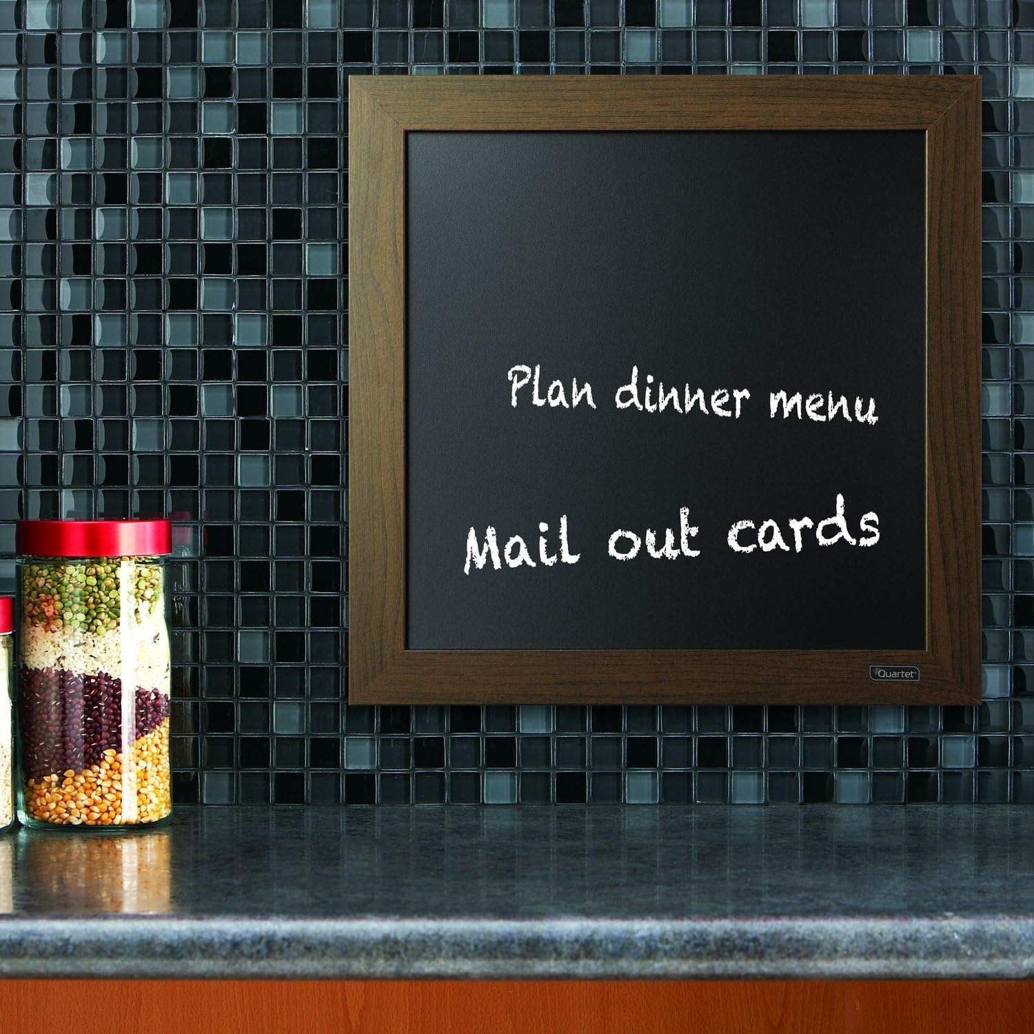 Quartet Chalkboard, 14" x 14" Chalk Board, White Wood Finish Frame (90006) : Office Products