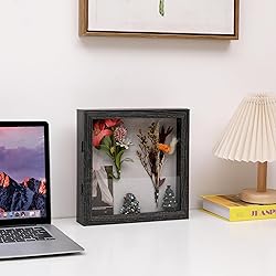 DEMAIKE 10x10 Shadow Box Frame with Linen