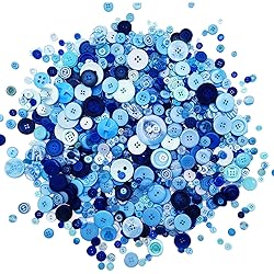 600-700Pcs Light Blue Buttons for Crafts Bulk