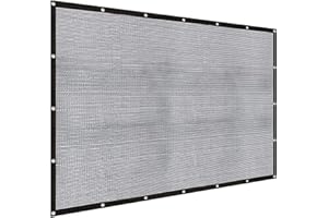 LOVE STORY 6.5x10FT Shade Cloth for Plant Heavy Duty Knitted Mesh Tarp with Grommets Screen Mesh Netting for Garden Patio Porch Pools Greenhouse Dump Truck