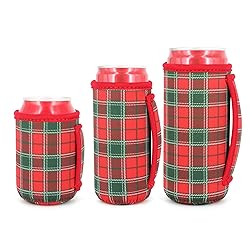 3 Pack Reusable Neoprene Insulated Can Sleeve with