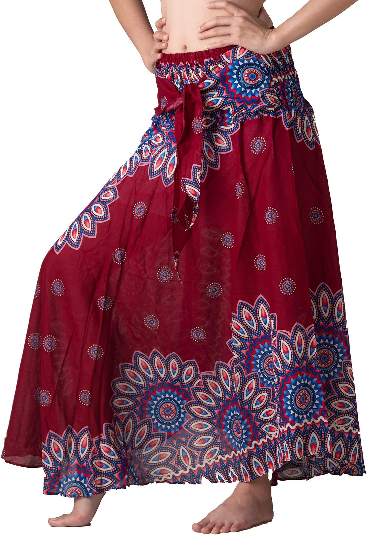 Women's Boho Maxi Skirt Bohemian Print
