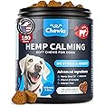 Hemp Calming Chews for Dogs - Canine Calming Chewables - Anxiety Support for Vet Visits, Thunderstorms, Nail Trimming - Anxie