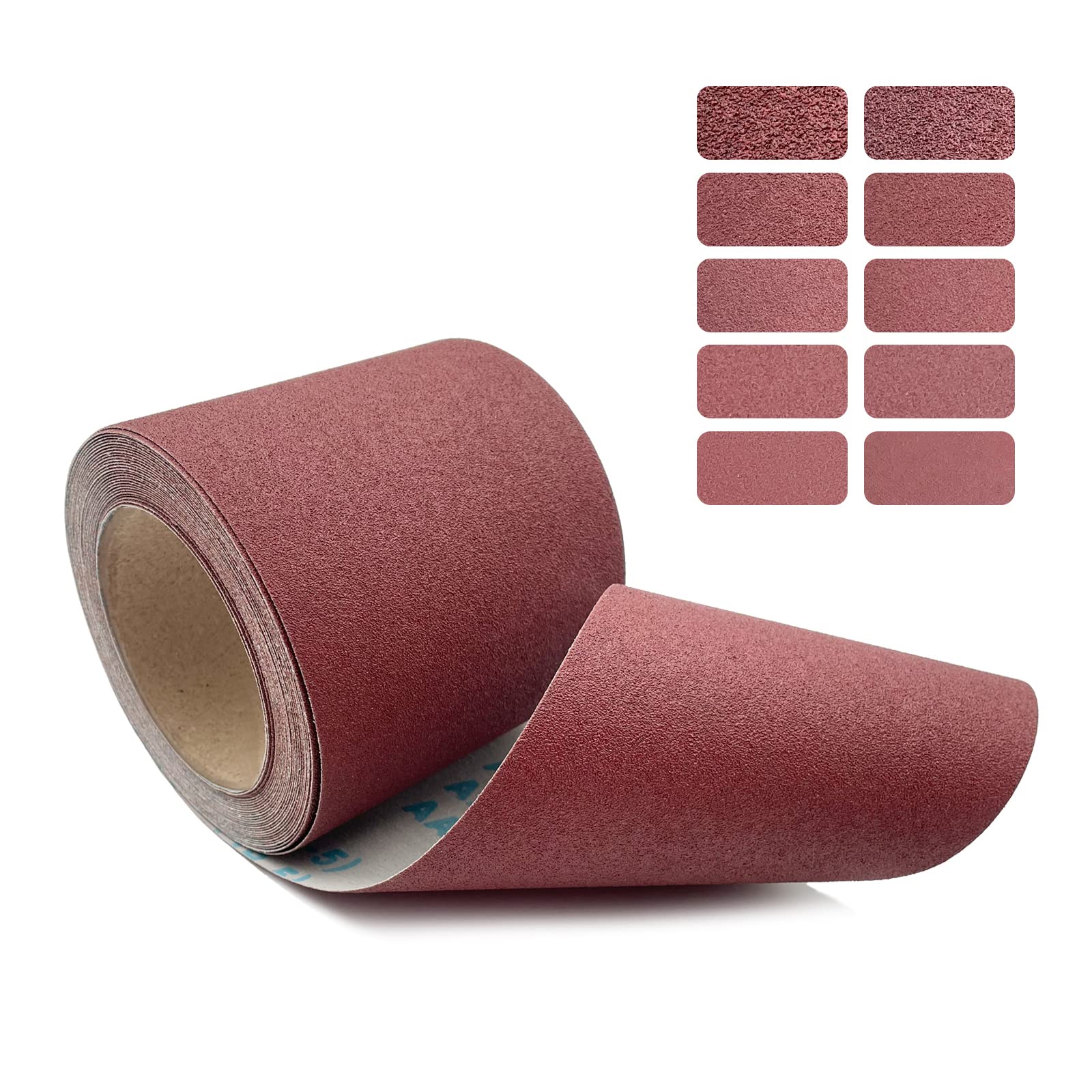 Photo 1 of 120 Grit Emery Cloth Roll, 4.5 Inch Wide 32.8 Ft Long (Equals 1/4 Sheet Sandpaper 71 Pcs) Abrasive Sandpaper Rolls for Metal Automotive Wood Furniture Sanding Paper Drum Palm Sander (120 Grit)