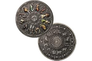 ARNUDOM Zodiac Constellation Ancient Nickel Color Challenge Coin Lucky Coin Decision Coin