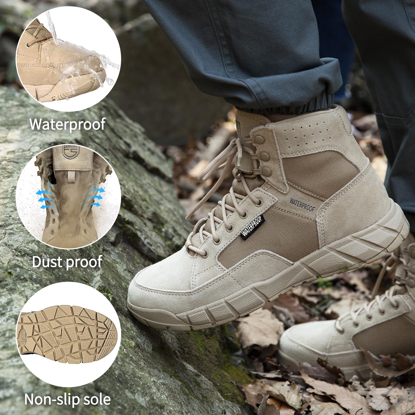 BELLEVILLE COYOTE FLYWEIGHT HW TACTICAL STEEL TOE COMBAT MXG BOOTS