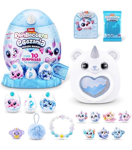 Rainbocorns Eggzania Frozen Mania by ZURU, Collectible Plush Toy