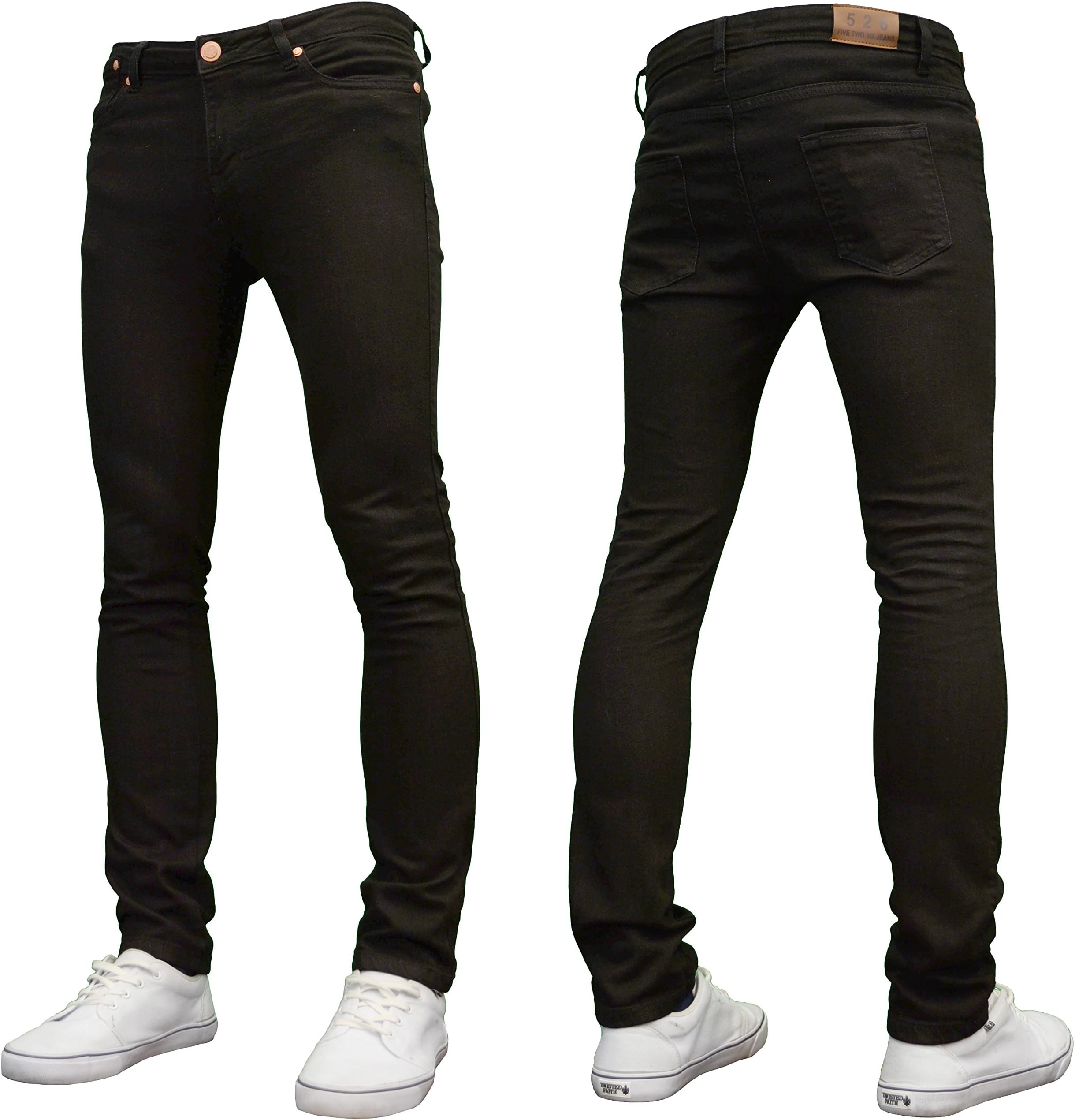 526Jeanswear Mens Kato Stretch Super Skinny Fit Jeans