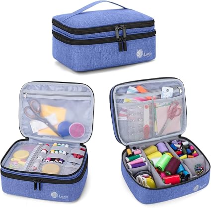 Luxja Bolsa para Kit de Costura, Doble Capa Organizador de ...