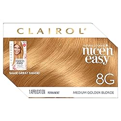 Clairol Nice'n Easy Permanent Hair Dye, 8G Medium