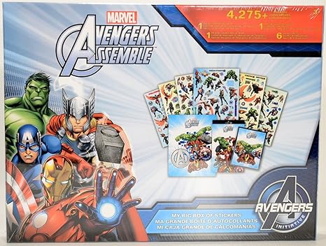 Sandy Lion Marvel Avengers Assemble My Big Box of Stickers 4,275+