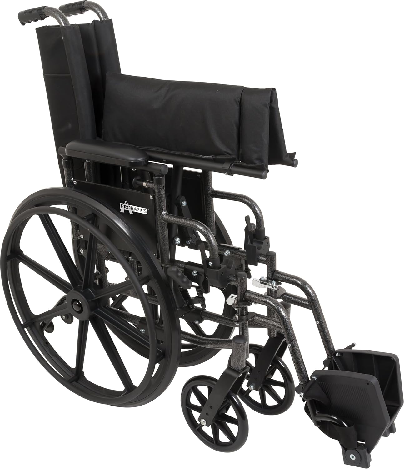 ProBasics Ultra Lightweight Wheelchair for Adults - Height Adjustable Seat - Flip Back Heaight Adjustable Desk Arms - Swing-Away Foot Rest, 20" x 16" Seat: Industrial & Scientific
