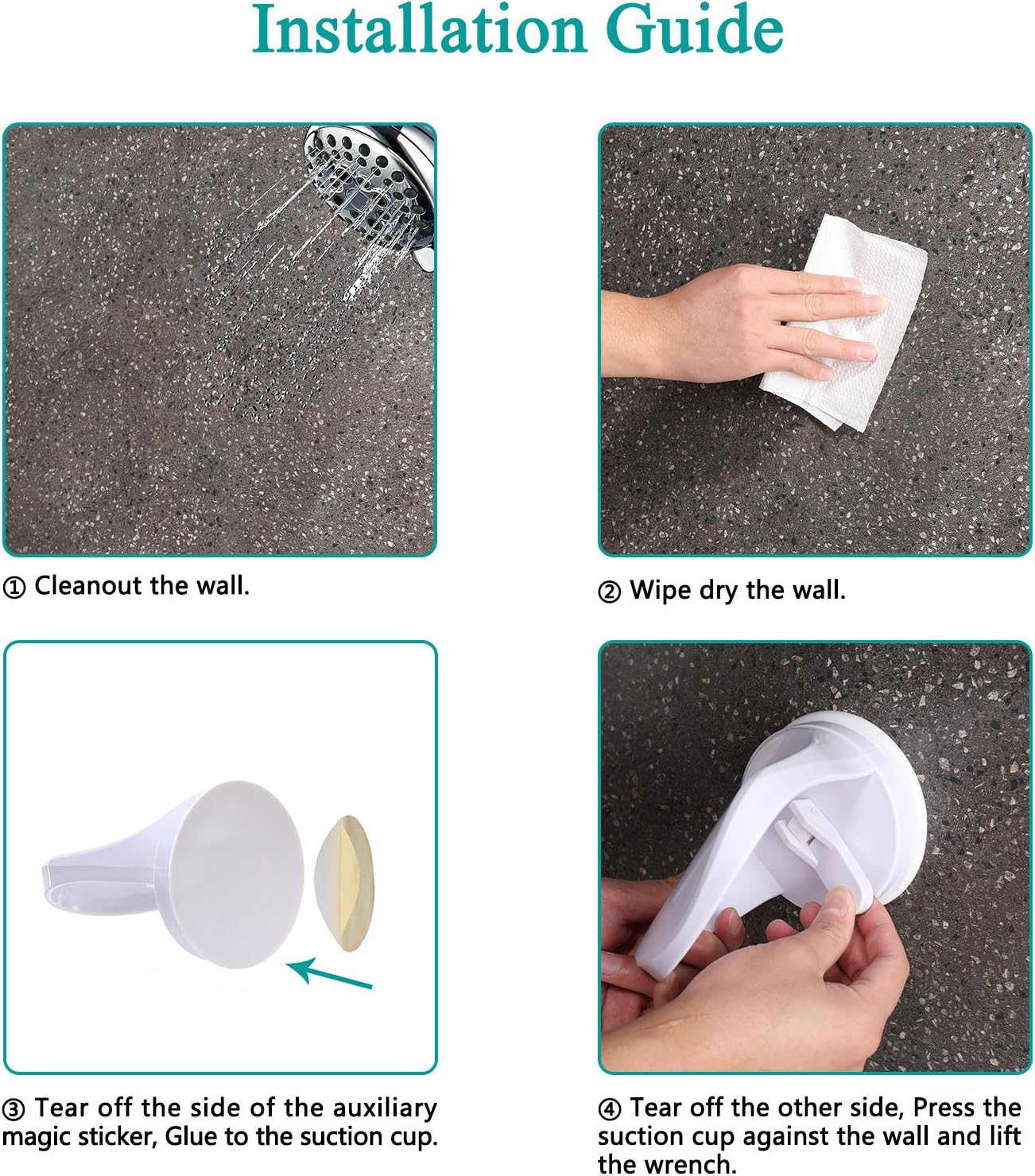 Shower Foot Rest for Shaving Legs, No Drilling is Needed Non-Slip Bathroom Pedal with Powerful Suction Cup Shower Shaving Leg Aid. Suitable for Women & Back Pain Sufferers: Health & Personal Care