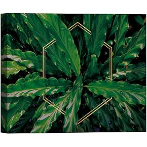 SIGNWIN Canvas Wall Art Tropical Green Fern Leaves...