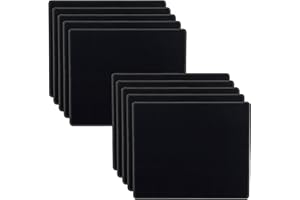 SaiTech IT 10 Pack 2mm Mouse Pad with Stitched Edges Non-Slip Rubber Base, Premium-Textured and Waterproof Mousepads Bulk, Mouse Pad for Computers, Laptop, Office & Home, 8.66 x 7.1 inch