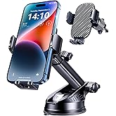 Phone Holder Car, 3-in-1 Universal Car Phone Holder Mount Windshield Dashboard Air Vent Cell Phone Car Mount Hands Free Car P