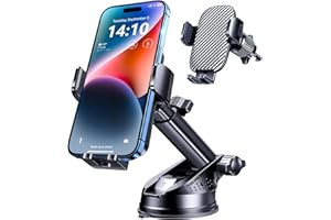 Phone Holder Car, 3-in-1 Universal Car Phone Holder Mount Windshield Dashboard Air Vent Cell Phone Car Mount Hands Free Car P